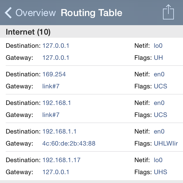Network Analyzer App - Query history